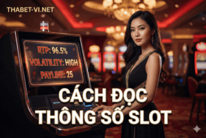 Hướng dẫn chơi slot với thông số RTP, độ biến động và payline trong casino.