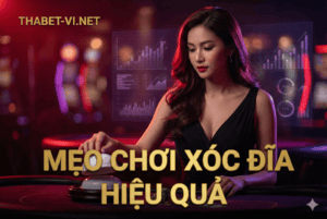 Hình ảnh một phụ nữ chơi xóc đĩa trực tuyến trong casino hiện đại, thể hiện sự hấp dẫn của game bài.
